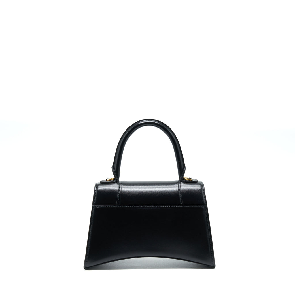 BALENCIAGA HOURGLASS S CALFSKIN BLACK GHW