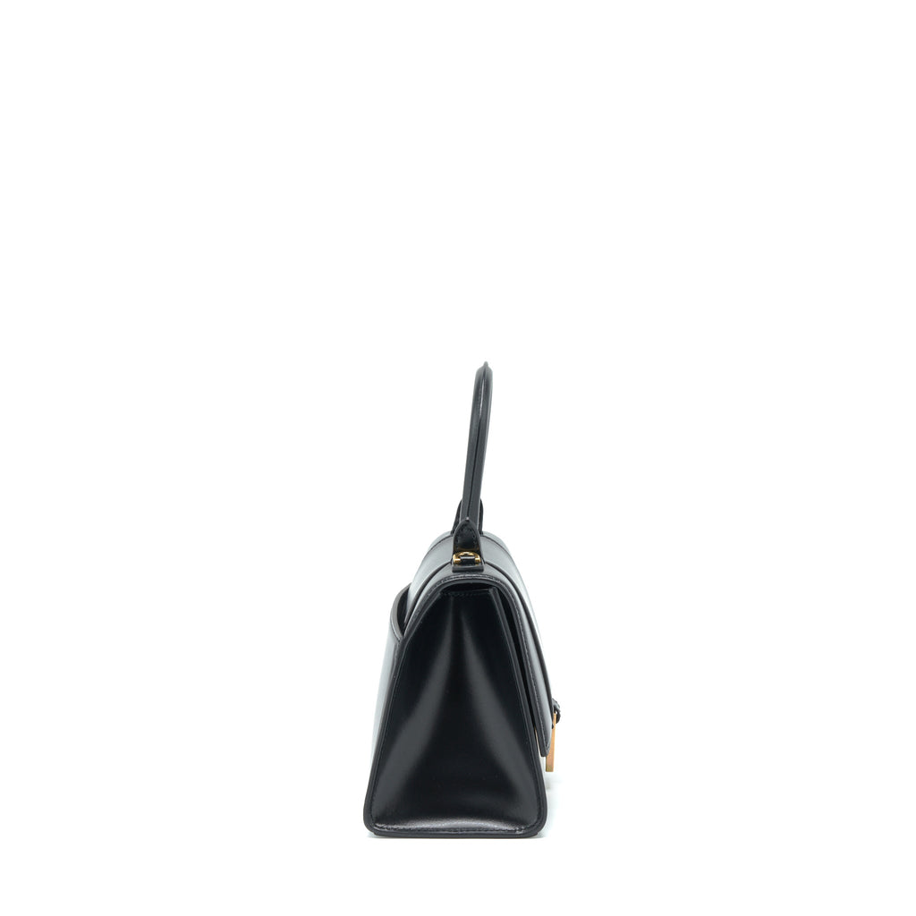BALENCIAGA HOURGLASS S CALFSKIN BLACK GHW