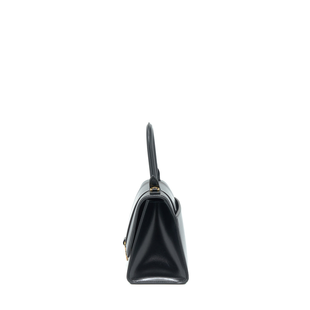 BALENCIAGA HOURGLASS S CALFSKIN BLACK GHW