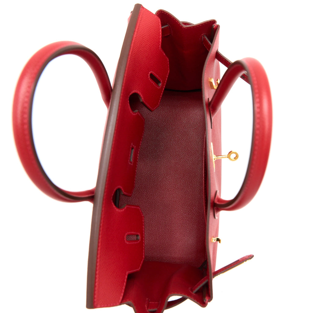 HERMES BIRKIN 30 EPSOM Q5 ROUGE CASAQUE GHW