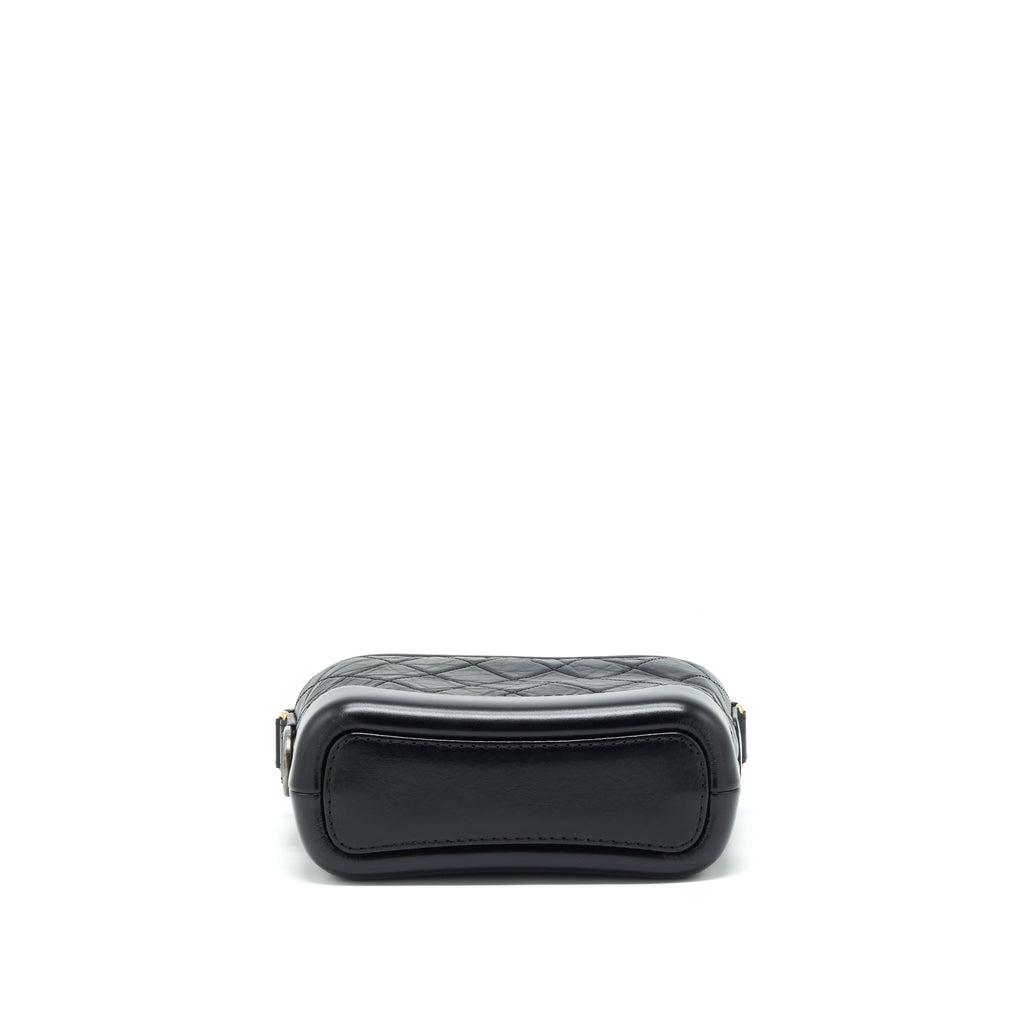 CHANEL SMALL GABRIELLE HOBO BAG CALFSKIN BLACK WITH MULTICOLOUR HARDWARE