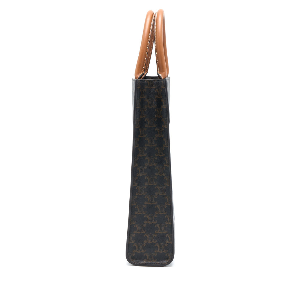 CELINE VERTICAL CABAS TRIOMPHE CANVAS GHW