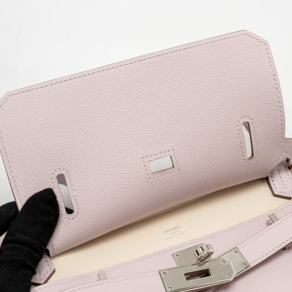 HERMES MINI JYPSIERE EVERCOLOR MAUVE PALE SHW