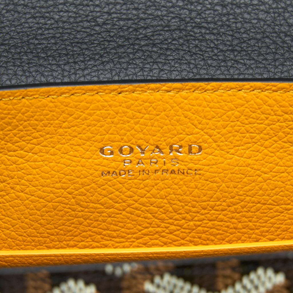 GOYARD SAIGON MINI GOYARDINE CANVAS BLACK/MULTICOLOUR SHW