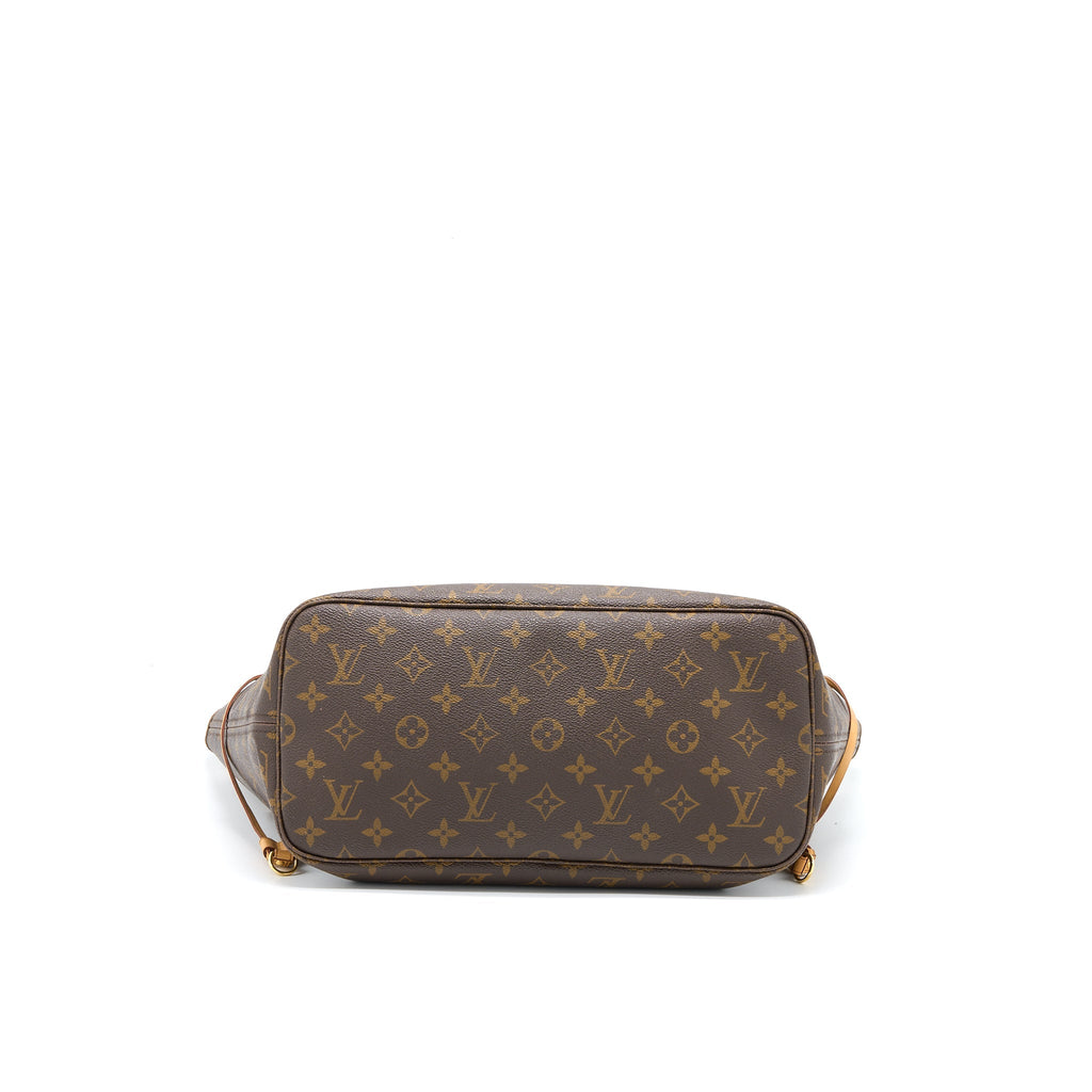 LOUIS VUITTON NEVERFULL MM MONOGRAM CANVAS GHW