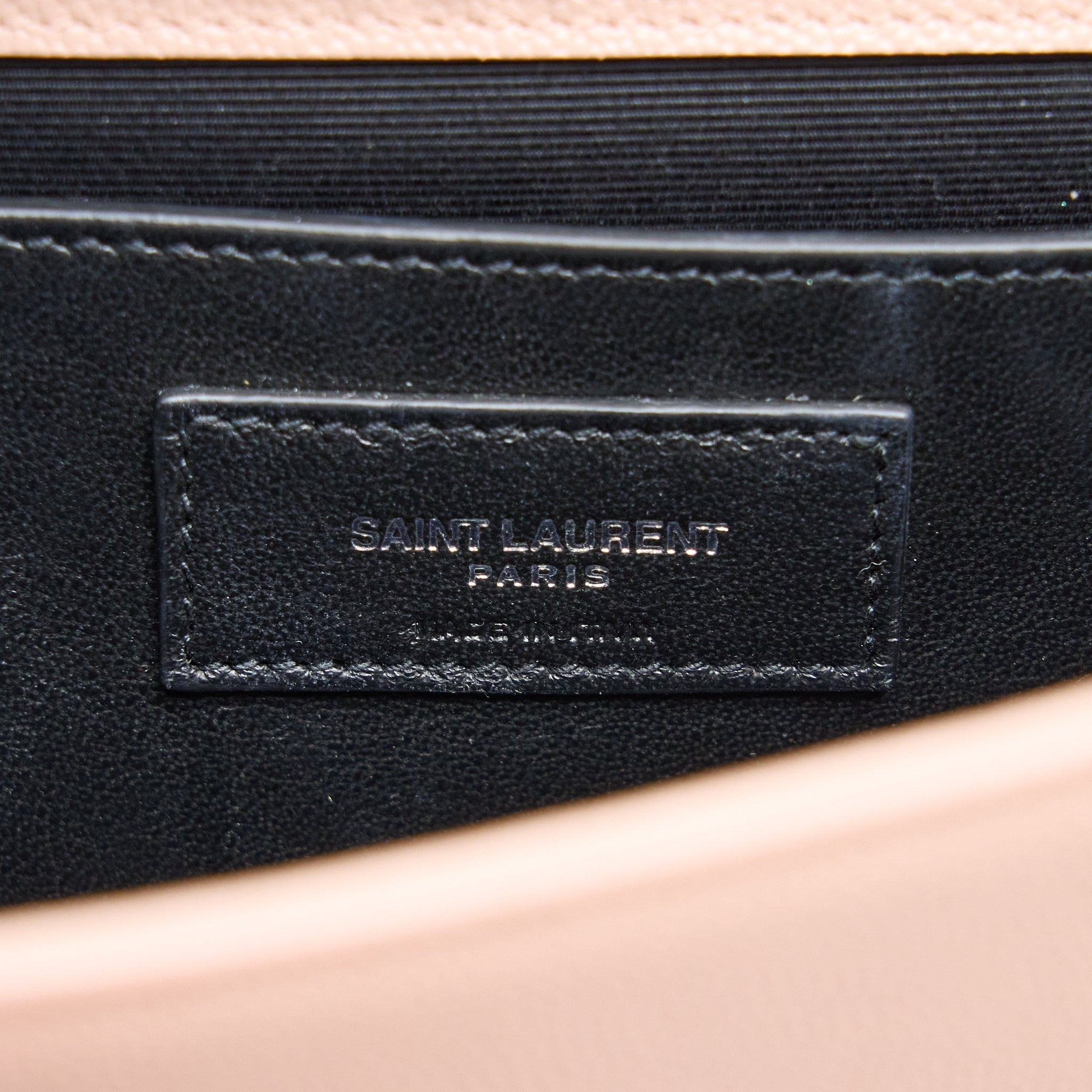 SAINT LAURENT KATE TASSEL GRAINED CALFSKIN PINK SHW