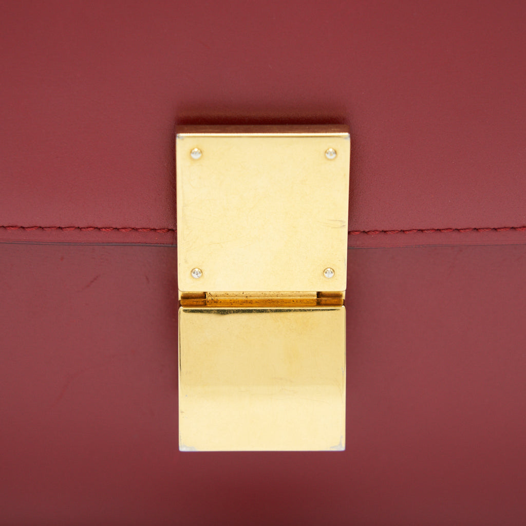 CELINE MEDIUM CLASSIC BAG RED WITH GHW