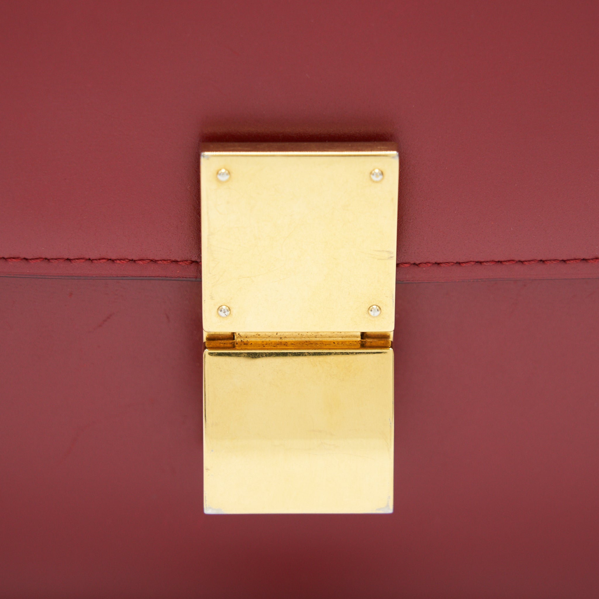 CELINE MEDIUM CLASSIC BAG RED WITH GHW