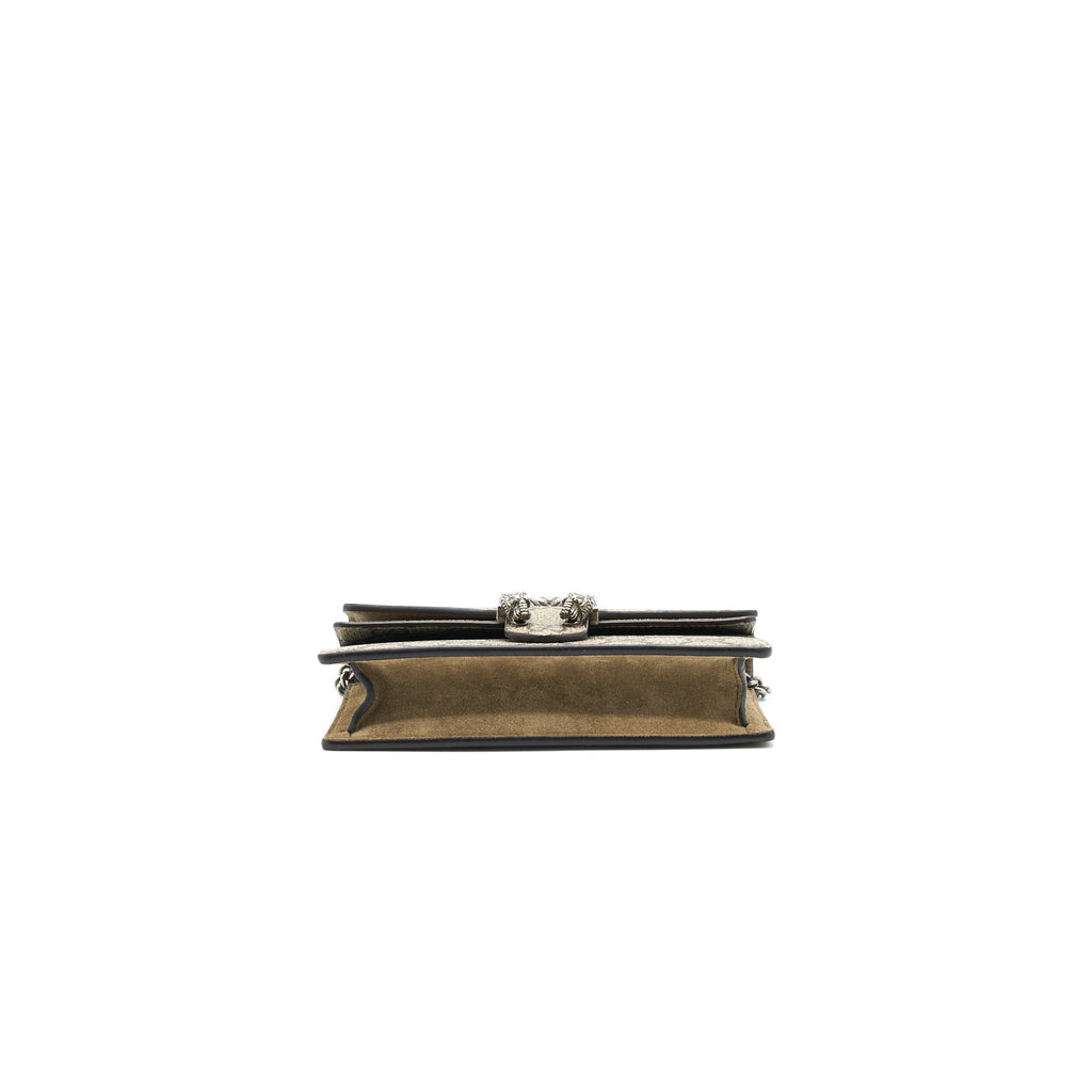 GUCCI DIONYSUS GG SUPREME SUPER MINI CROSSBODY BAG BEIGE