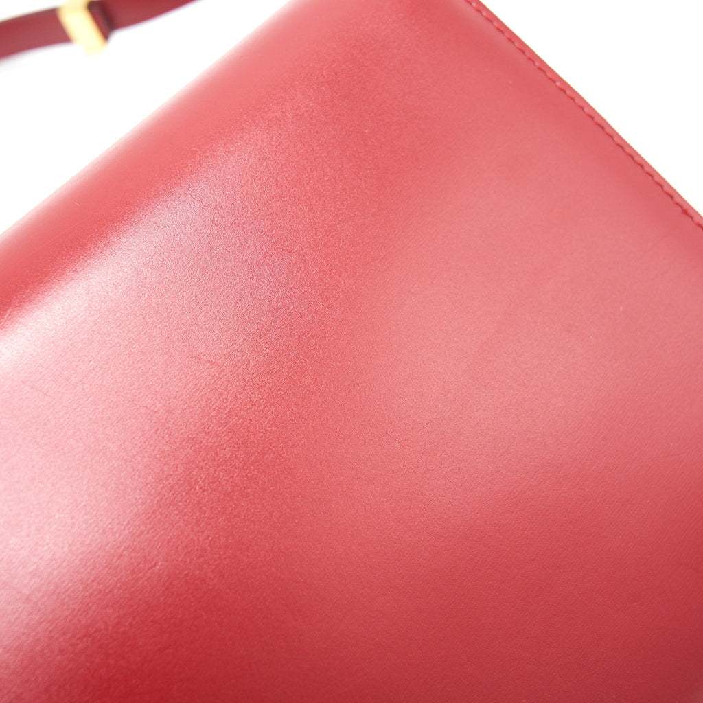 CELINE MEDIUM CLASSIC BAG RED WITH GHW