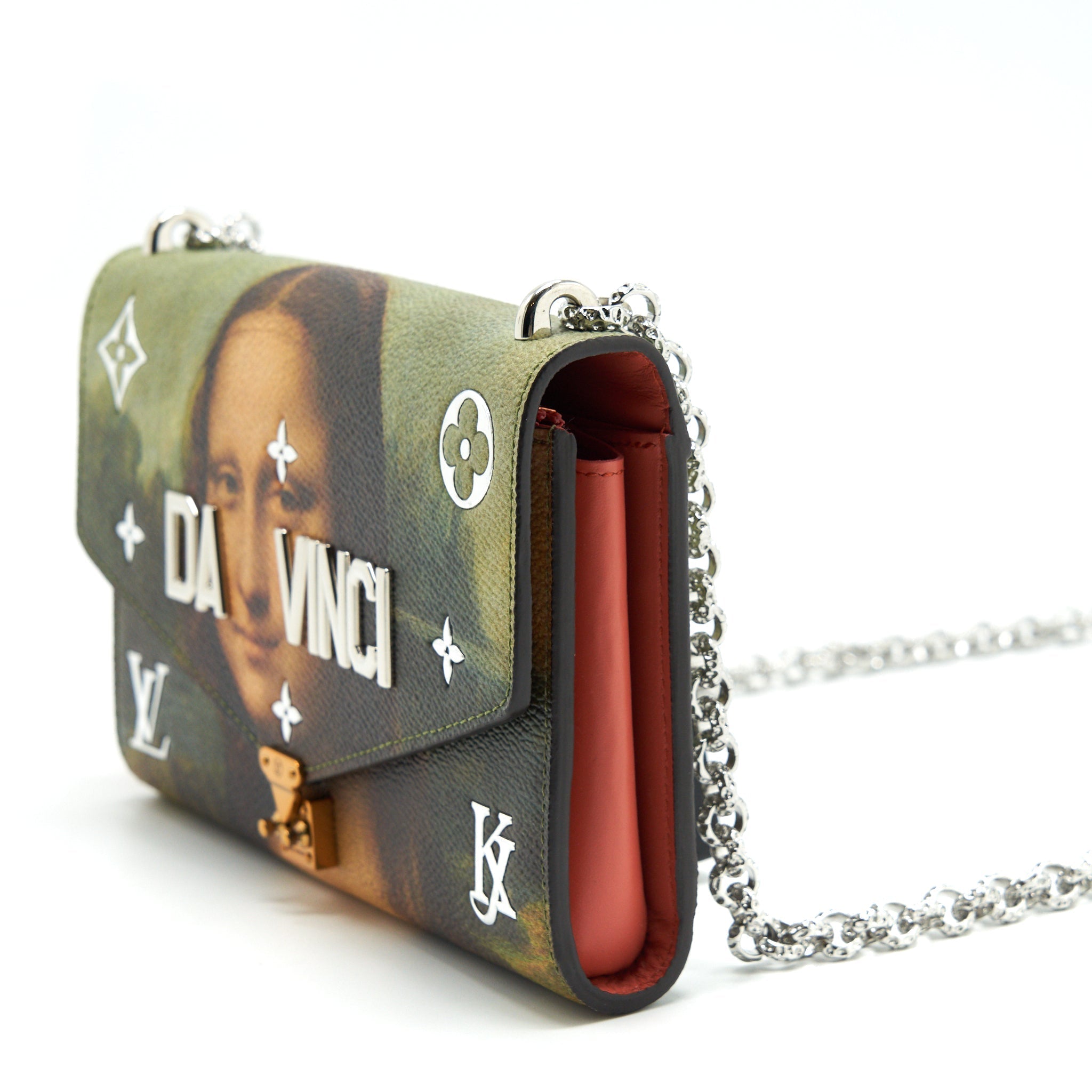 LOUIS VUITTON WALLET ON CHAIN JEFF KOONS DA VINCI LIMITED EDITION