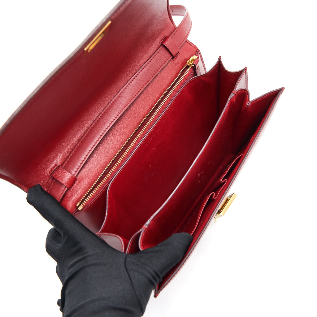CELINE MEDIUM CLASSIC BAG RED WITH GHW