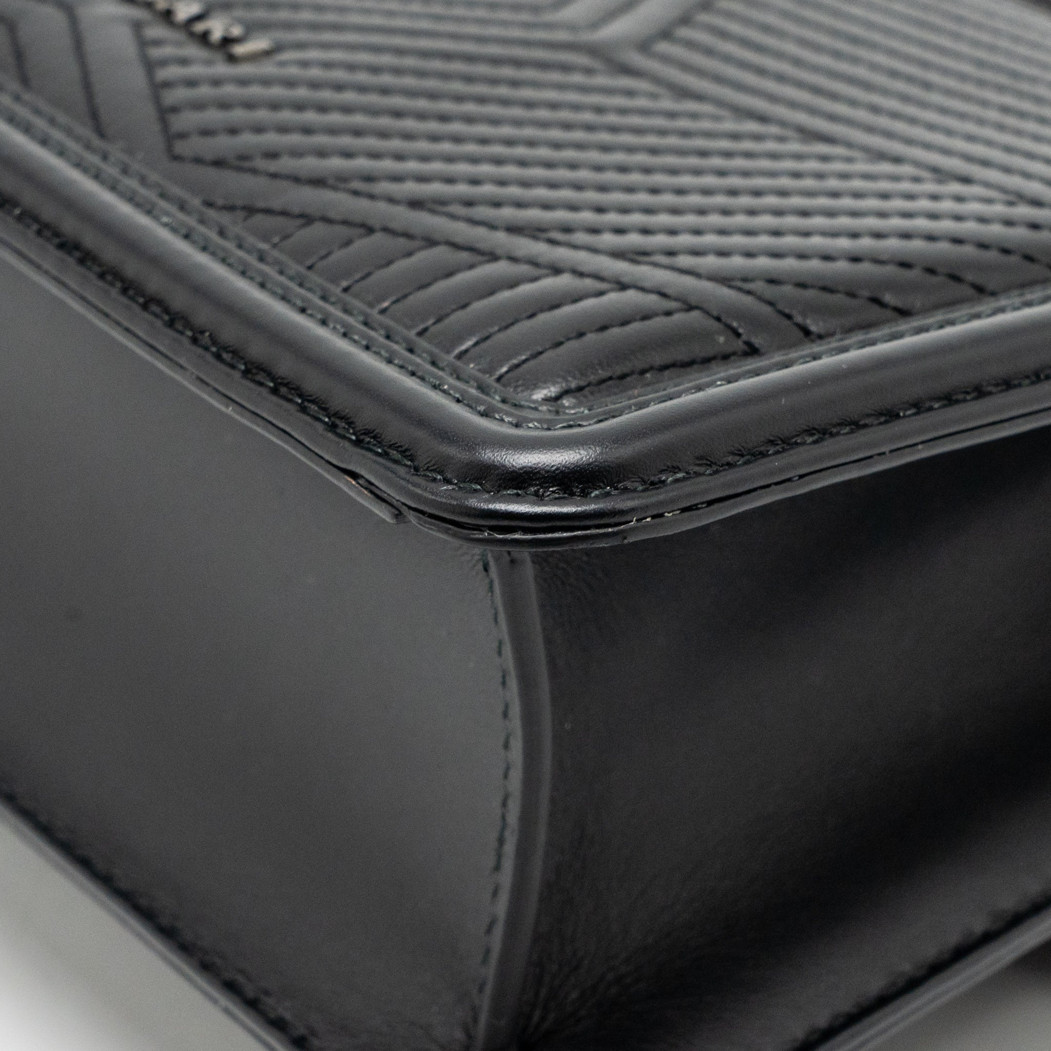 BVLGARI SERPENTI FOREVER FLAP BAG CALFSKIN BLACK RUTHENIUM HARDWARE