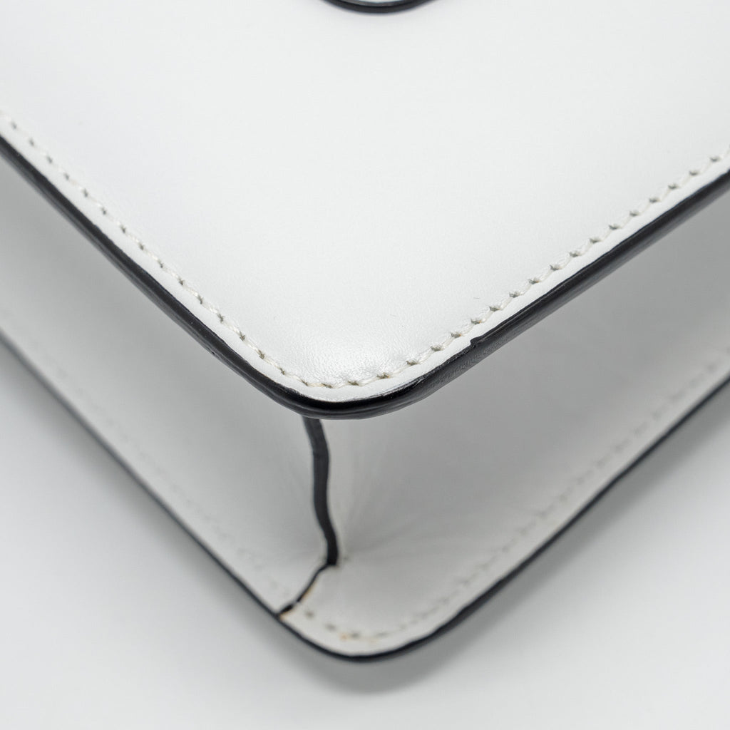 BVLGARI SERPENTI FOREVER CHAIN BAG CALFSKIN WHITE LGHW