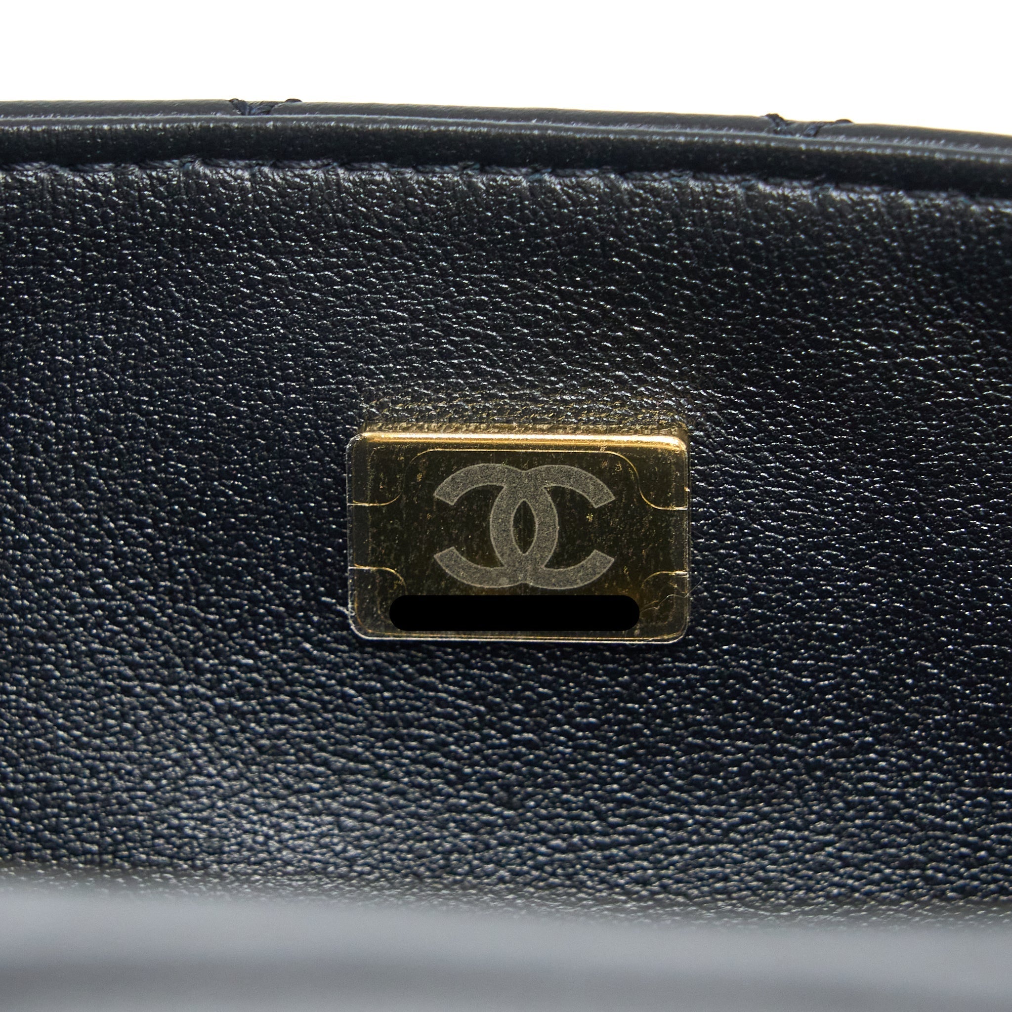 CHANEL MINI 2.55 REISSUE FLAP BAG AGED CALFSKIN BLACK BRUSHED GHW (MICROCHIP)