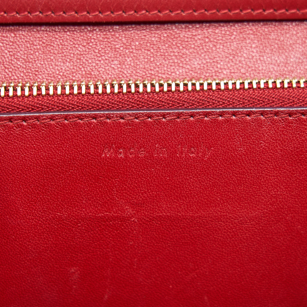 CELINE MEDIUM CLASSIC BAG RED WITH GHW