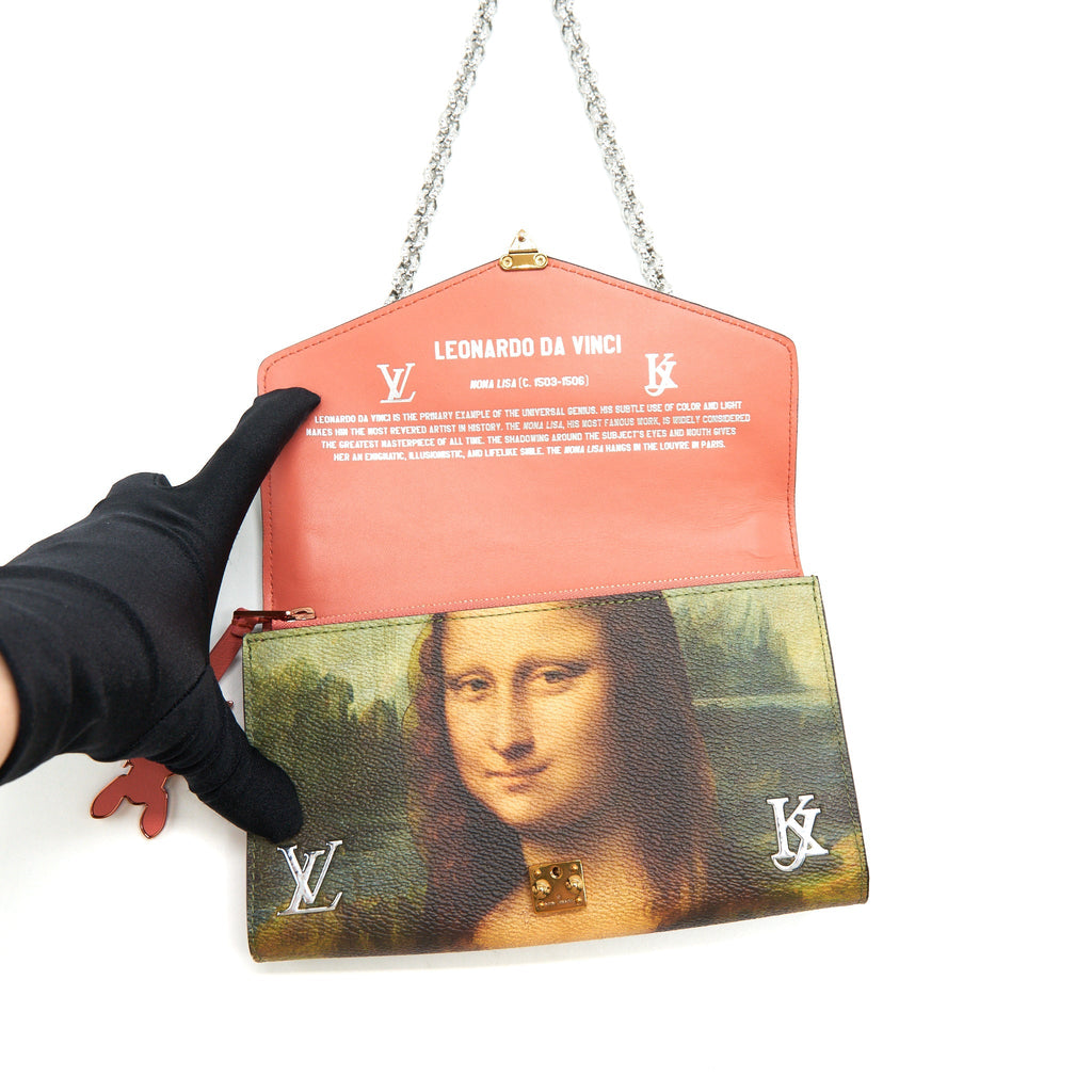 LOUIS VUITTON WALLET ON CHAIN JEFF KOONS DA VINCI LIMITED EDITION