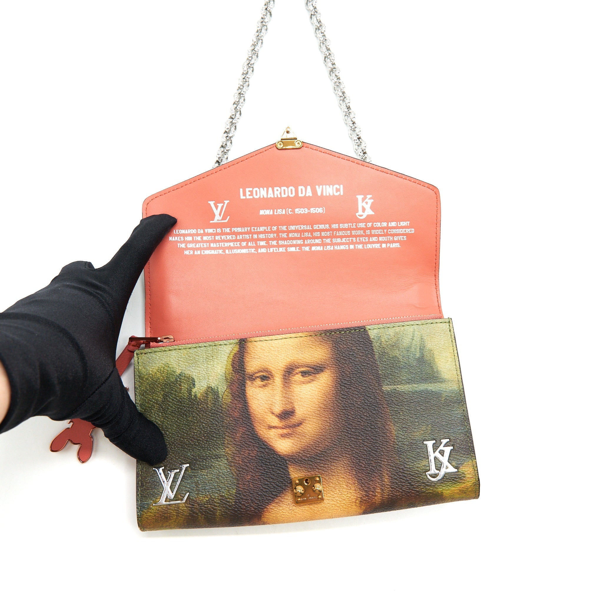 LOUIS VUITTON WALLET ON CHAIN JEFF KOONS DA VINCI LIMITED EDITION