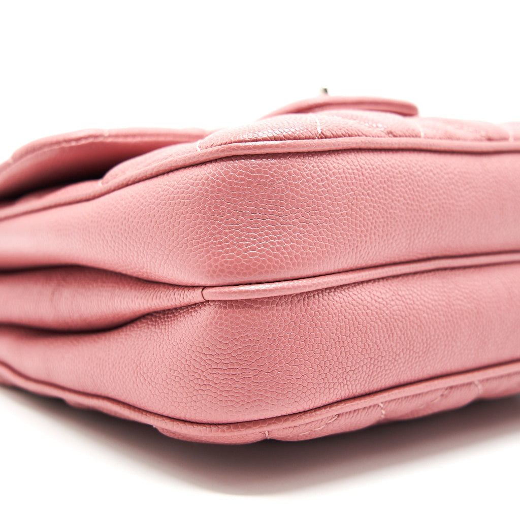 CHANEL URBAN COMPANION FLAP BAG CAVIAR PINK SHW