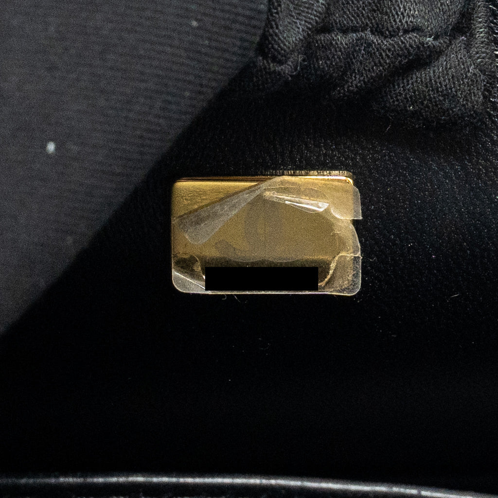 CHANEL SMALL BOY BAG CALFSKIN BLACK GHW (MICROCHIP)