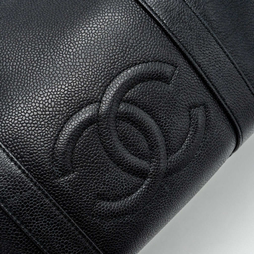 CHANEL VINTAGE TRAVEL BAG CAVIAR BLACK GHW