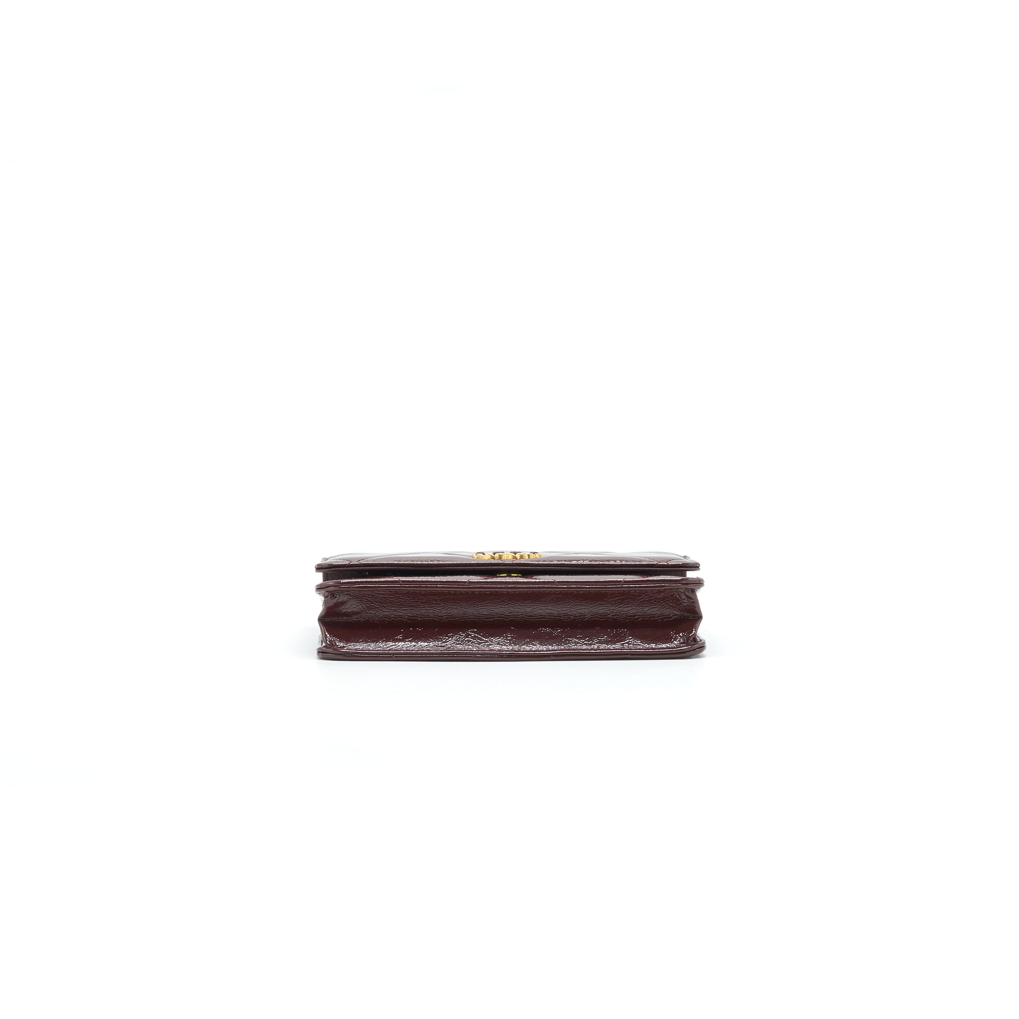 CHANEL 19 WALLET ON CHAIN BURGUNDY