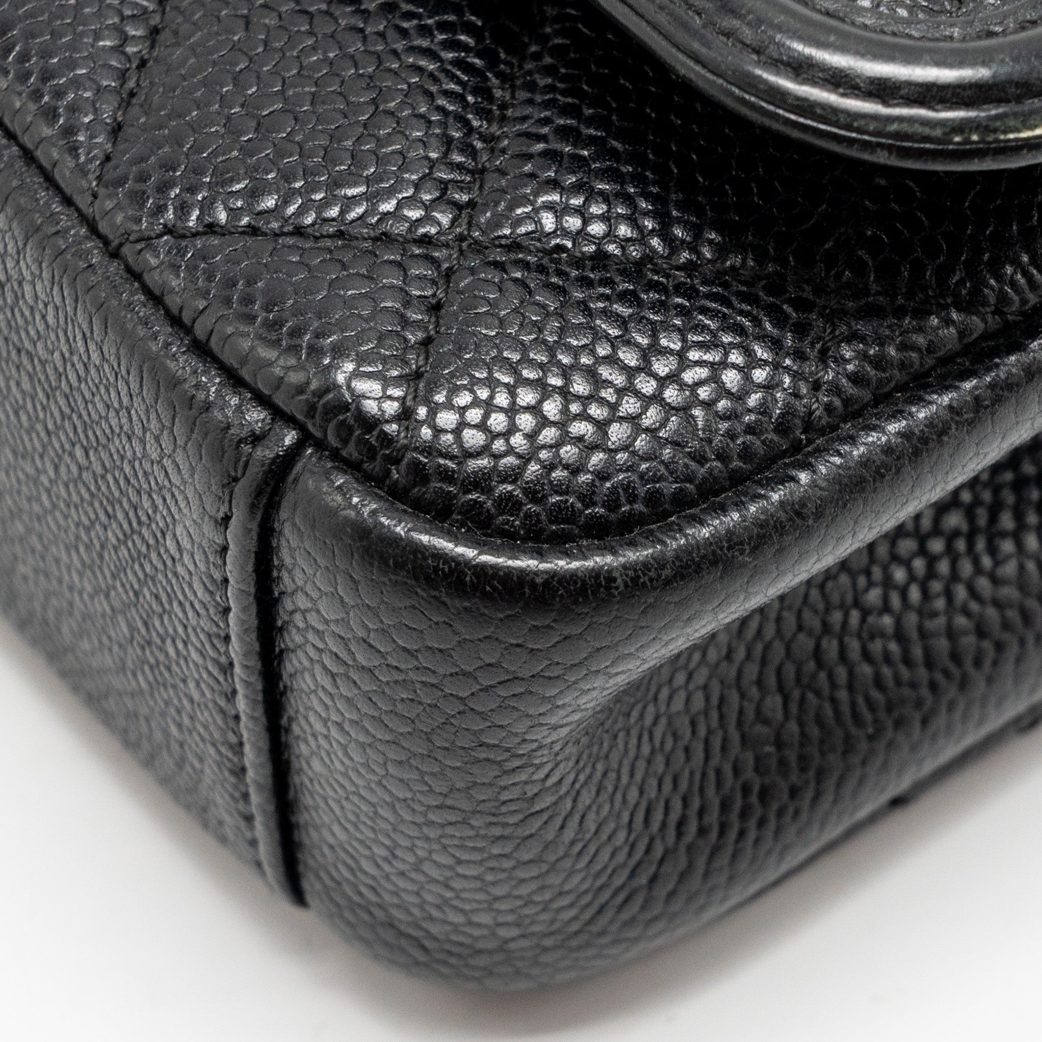 CHANEL FILIGREE FLAP BAG CAVIAR BLACK GHW