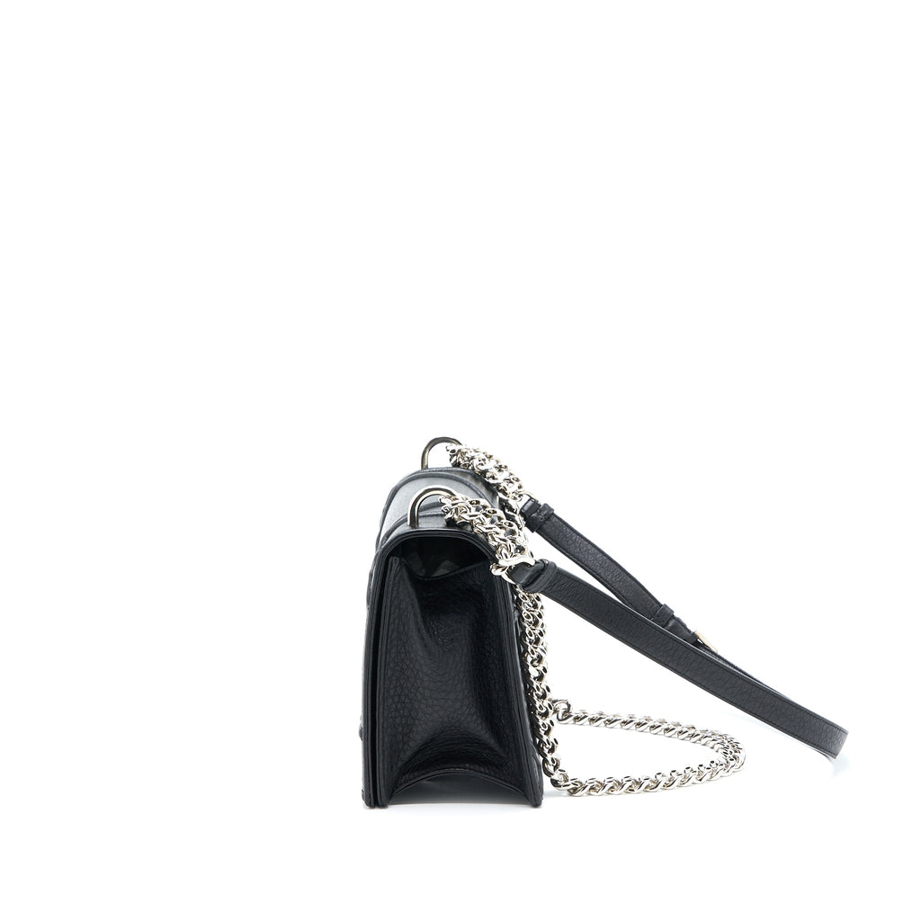 DIOR MEDIUM DIORAMA CALFSKIN BLACK SHW