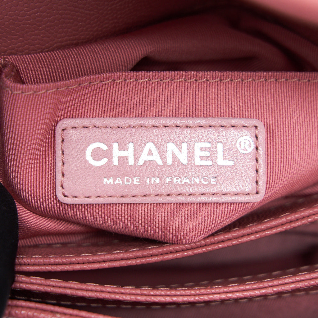 CHANEL URBAN COMPANION FLAP BAG CAVIAR PINK SHW