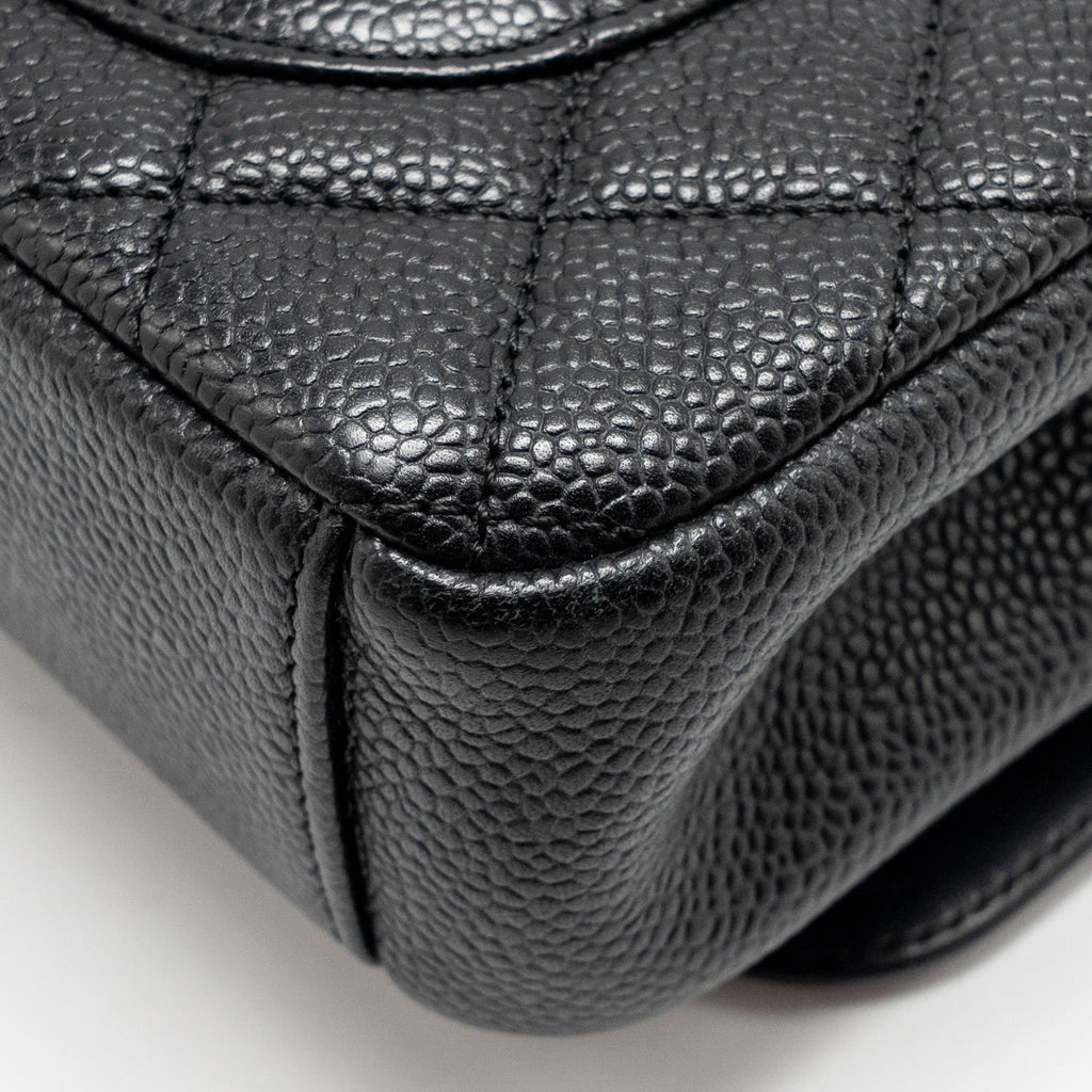 CHANEL FILIGREE FLAP BAG CAVIAR BLACK GHW