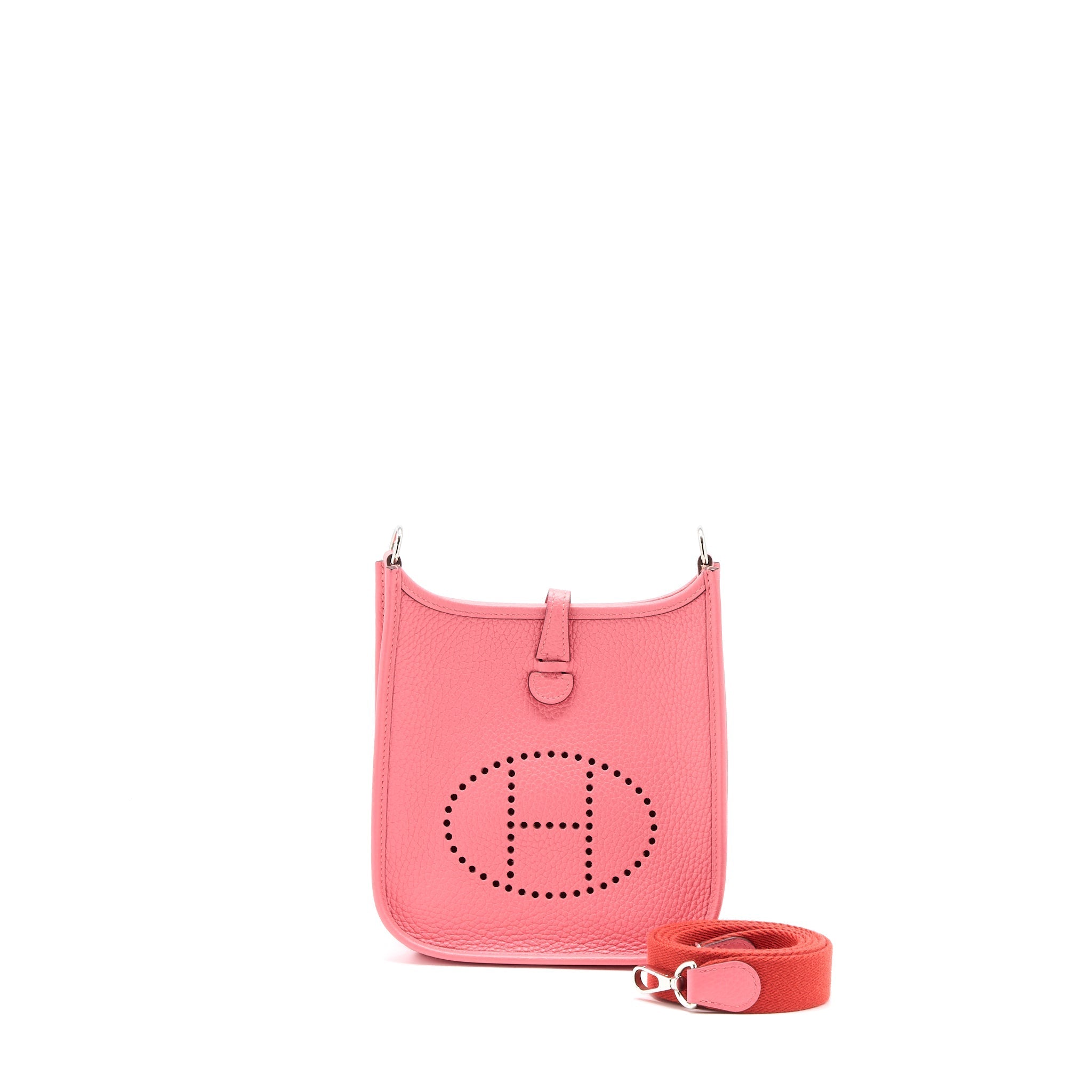 HERMES MINI EVELYNE CLEMENCE ROSE AZALEE SHW