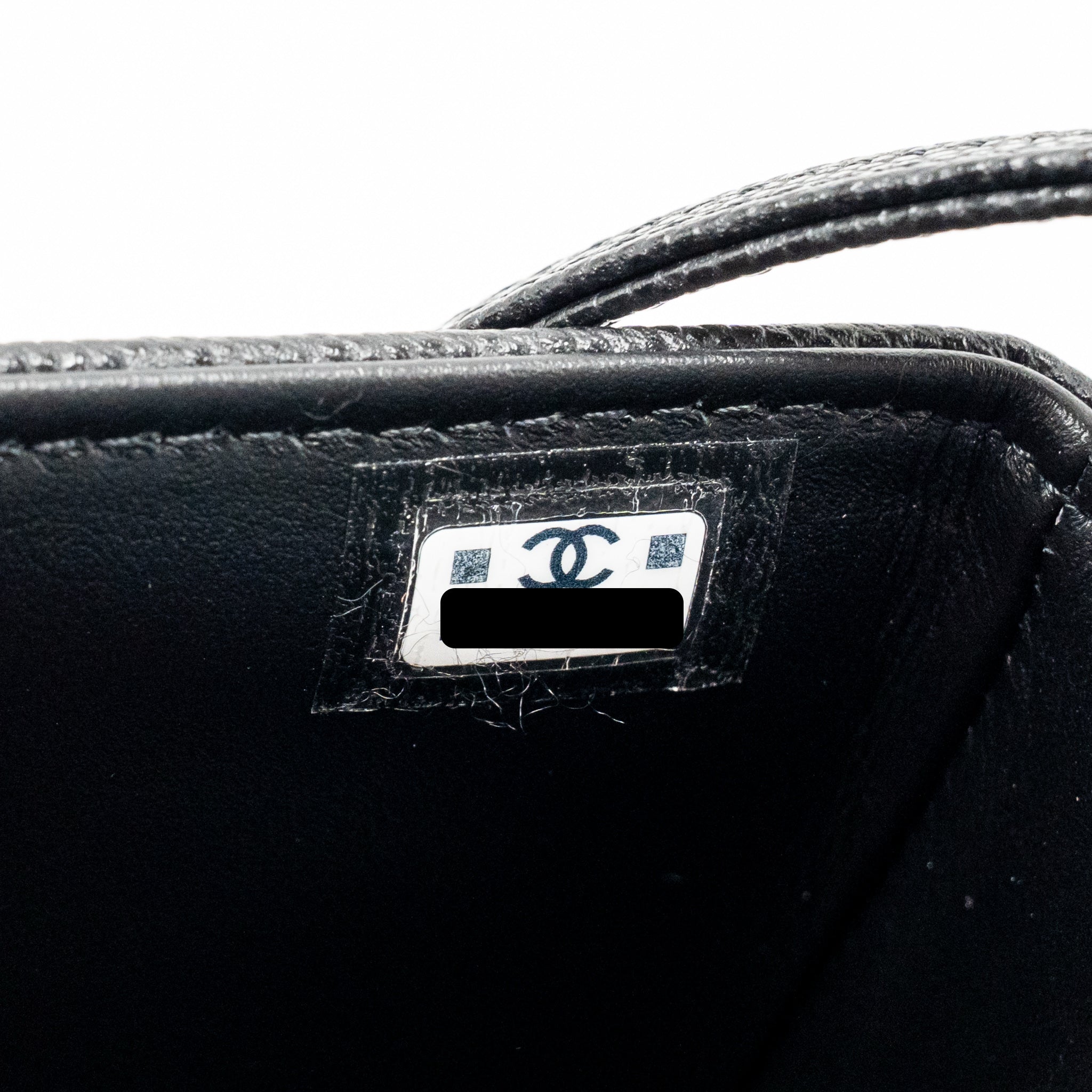 CHANEL 26P PREPPY COCO CLUTCH WITH LEATHER STRAP GRAINED SHINY CALFSKIN BLACK GHW (MICROCHIP)