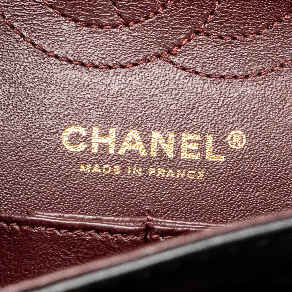 CHANEL MINI 2.55 REISSUE FLAP BAG LUCKY CHARMS AGED CALFSKIN BLACK GHW