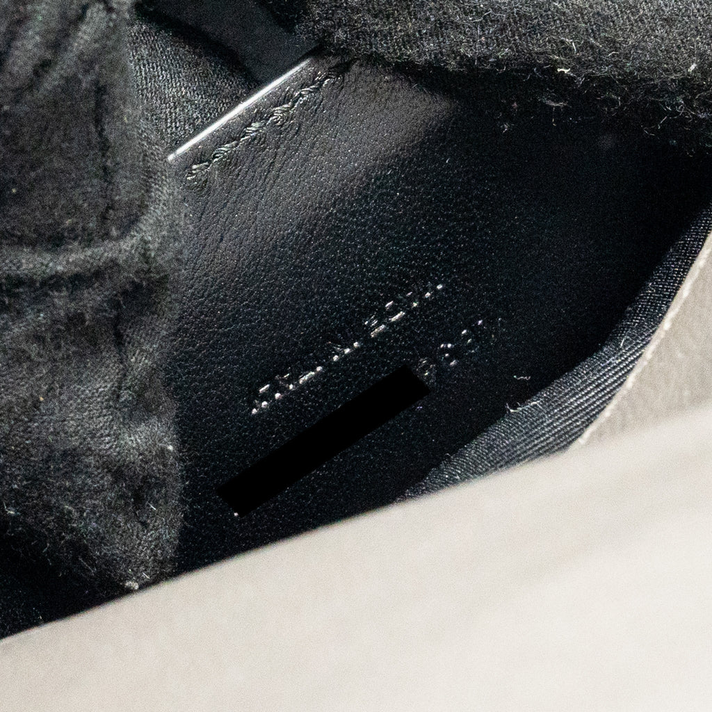 SAINT LAURENT/YSL MEDIUM KATE BAG GRAINED CALFSKIN GREY SHW