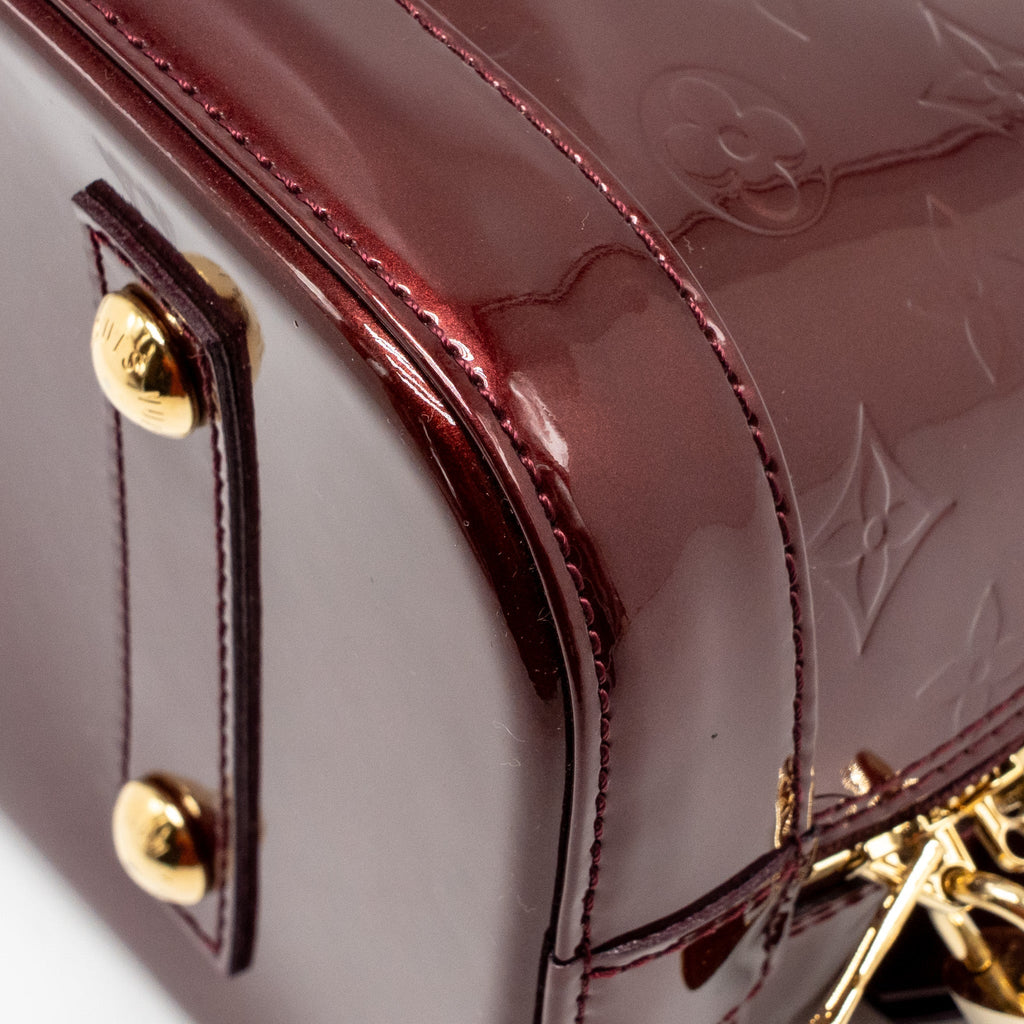 LOUIS VUITTON ALMA PM PATENT LEATHER AMARANTE GHW