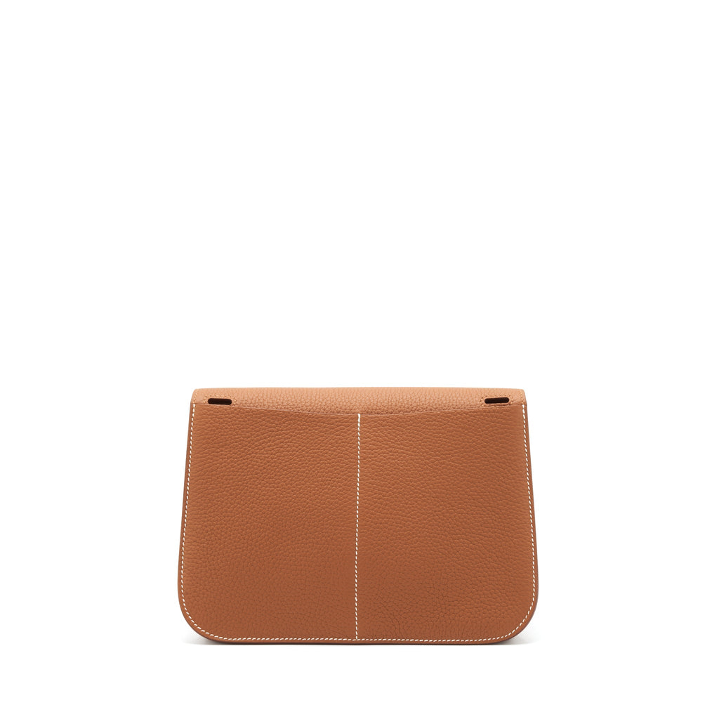 HERMES HALZAN 25 BAG CLEMENCE GOLD SHW
