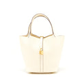 HERMES PICOTIN 22 LOCK BAG NATA GHW