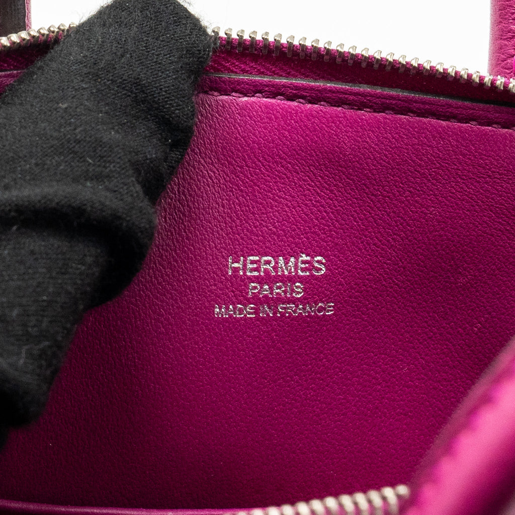 HERMES MINI BOLIDE EVERCOLOR ROSE POURPRE SHW