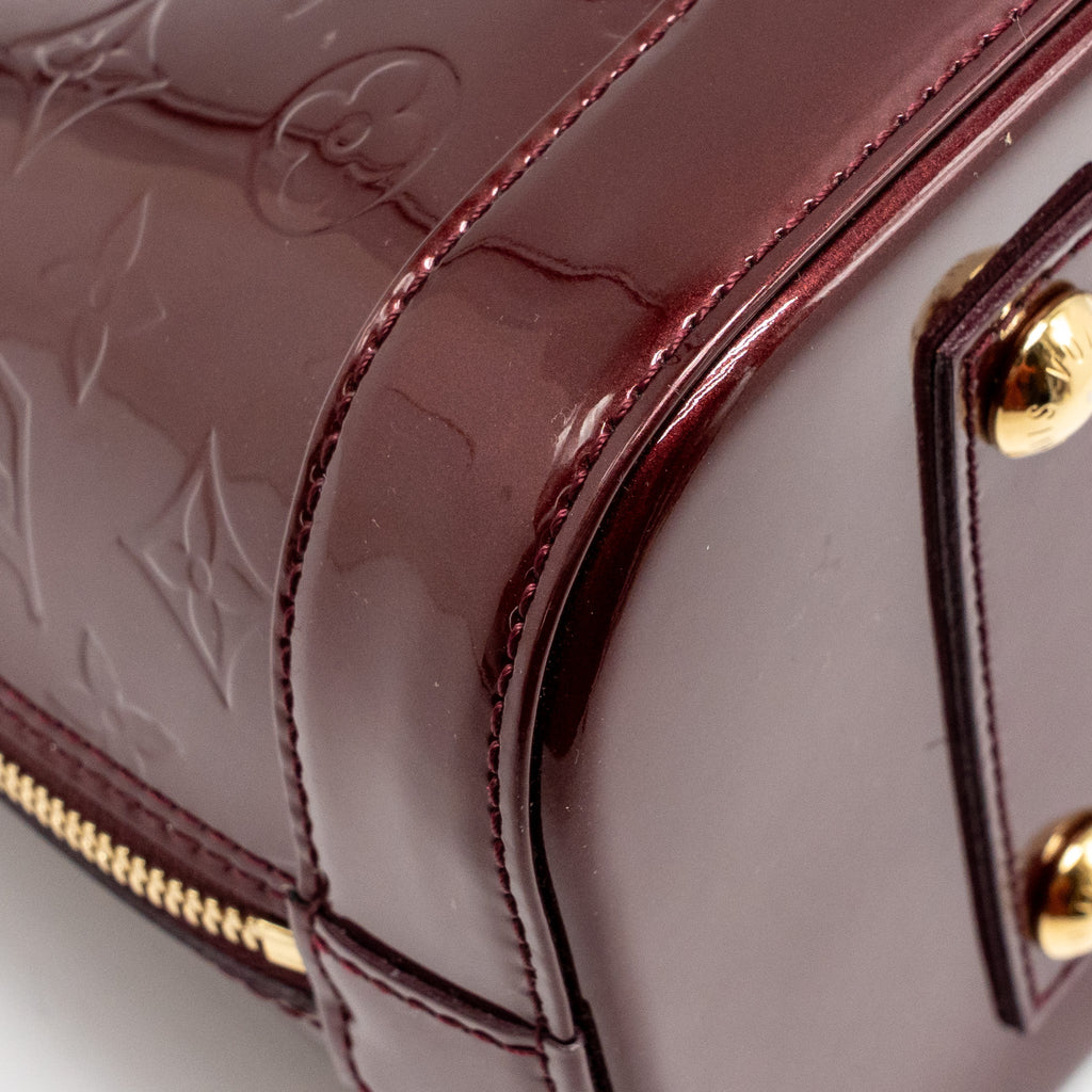 LOUIS VUITTON ALMA PM PATENT LEATHER AMARANTE GHW