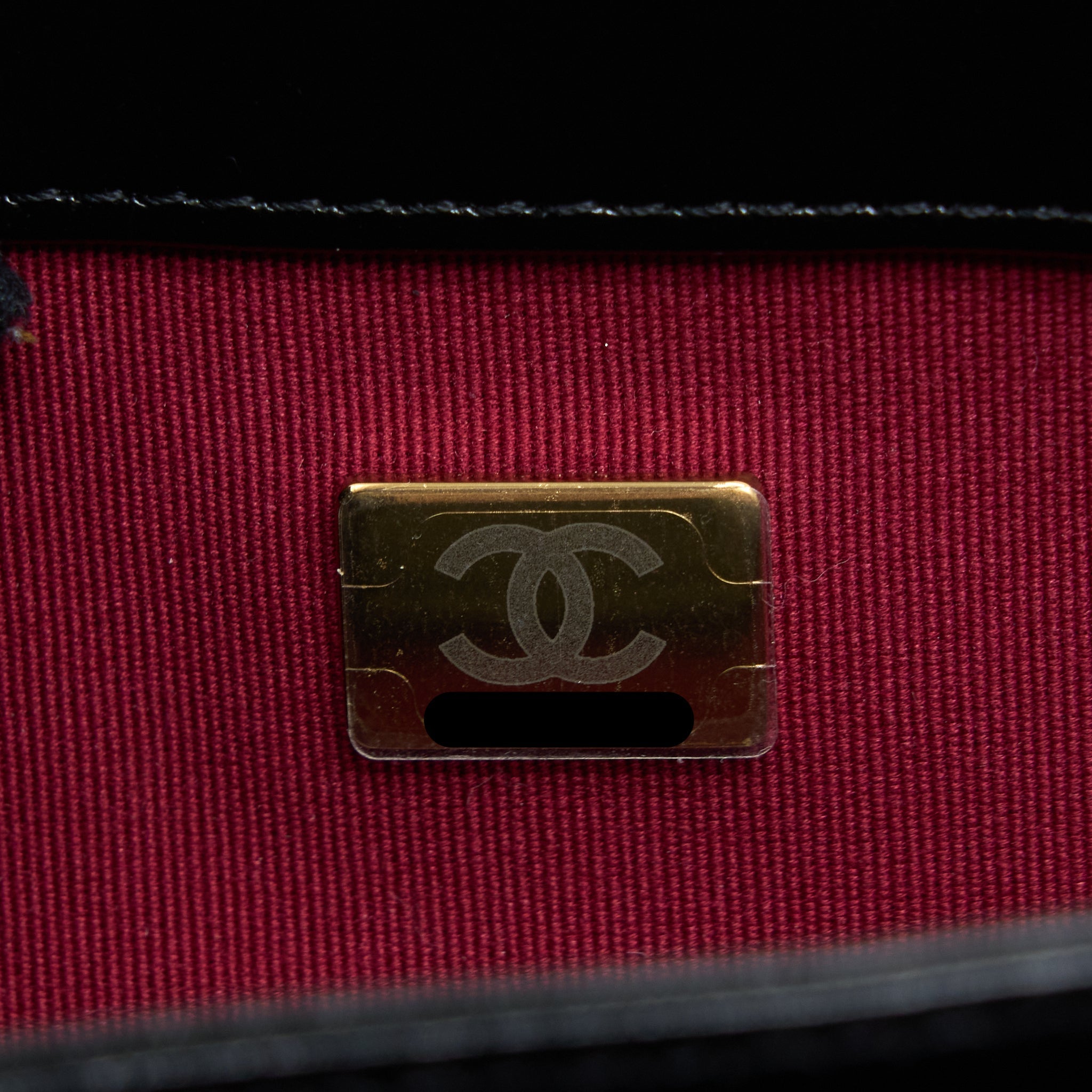 CHANEL CROSSBODY MINI FLAP BAG CC LOGO STRAP CALFSKIN BLACK BRUSHED GHW (MICROCHIP)