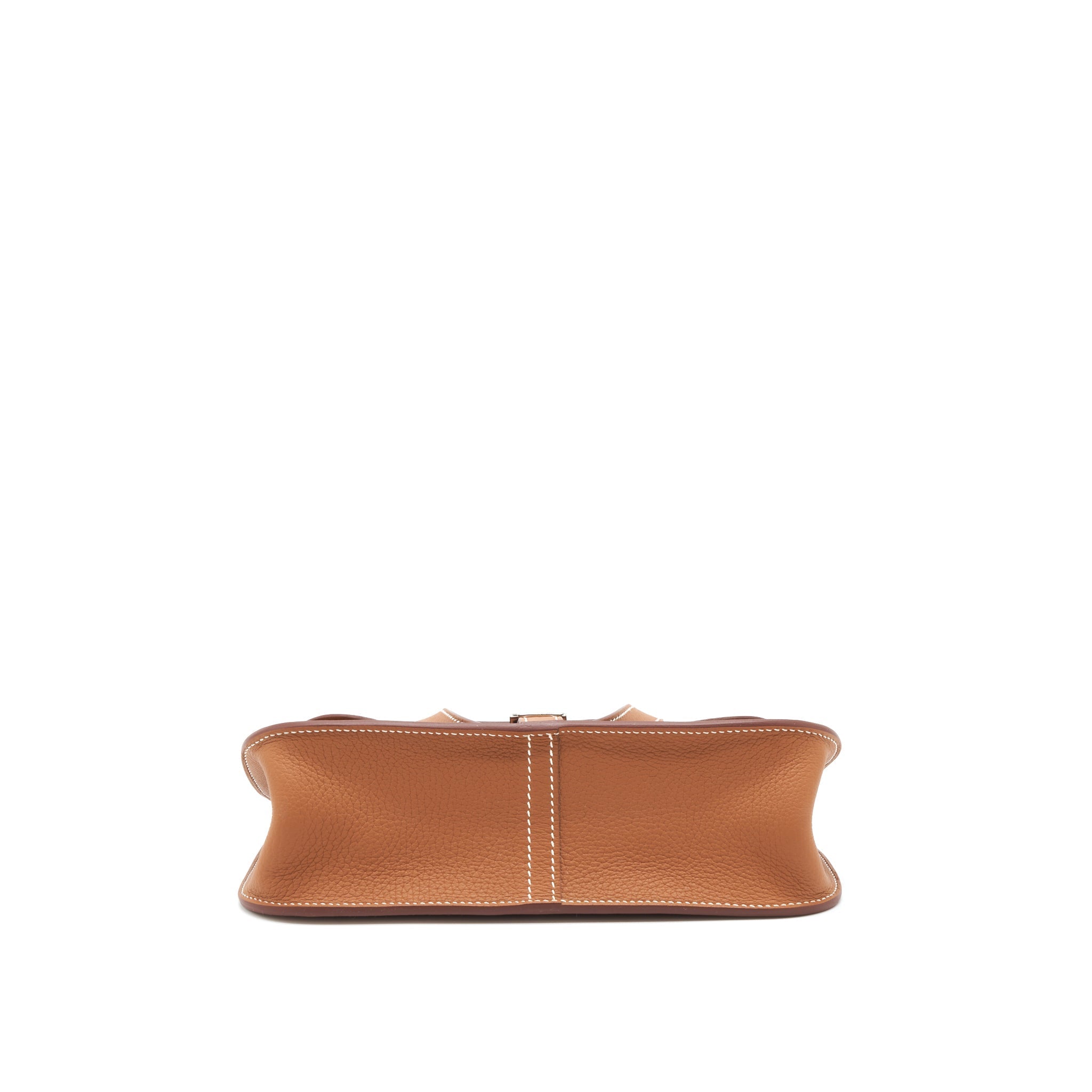 HERMES HALZAN 25 BAG CLEMENCE GOLD SHW