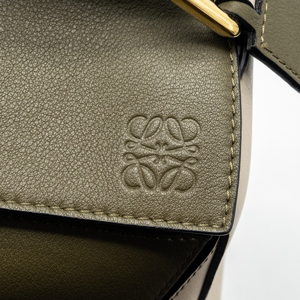 LOEWE SMALL PUZZLE BAG CALFSKIN MULTICOLOUR GHW