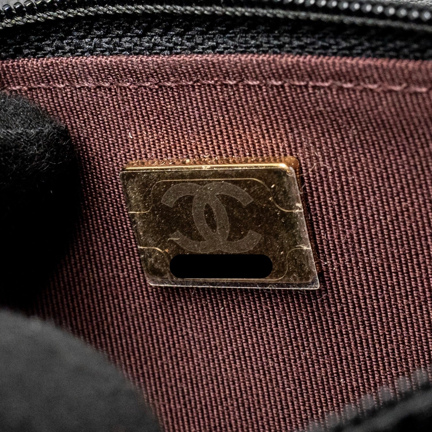 CHANEL 2.55 WALLET ON CHAIN AGED CALFSKIN BLACK BRUSHED GHW (MICROCHIP)