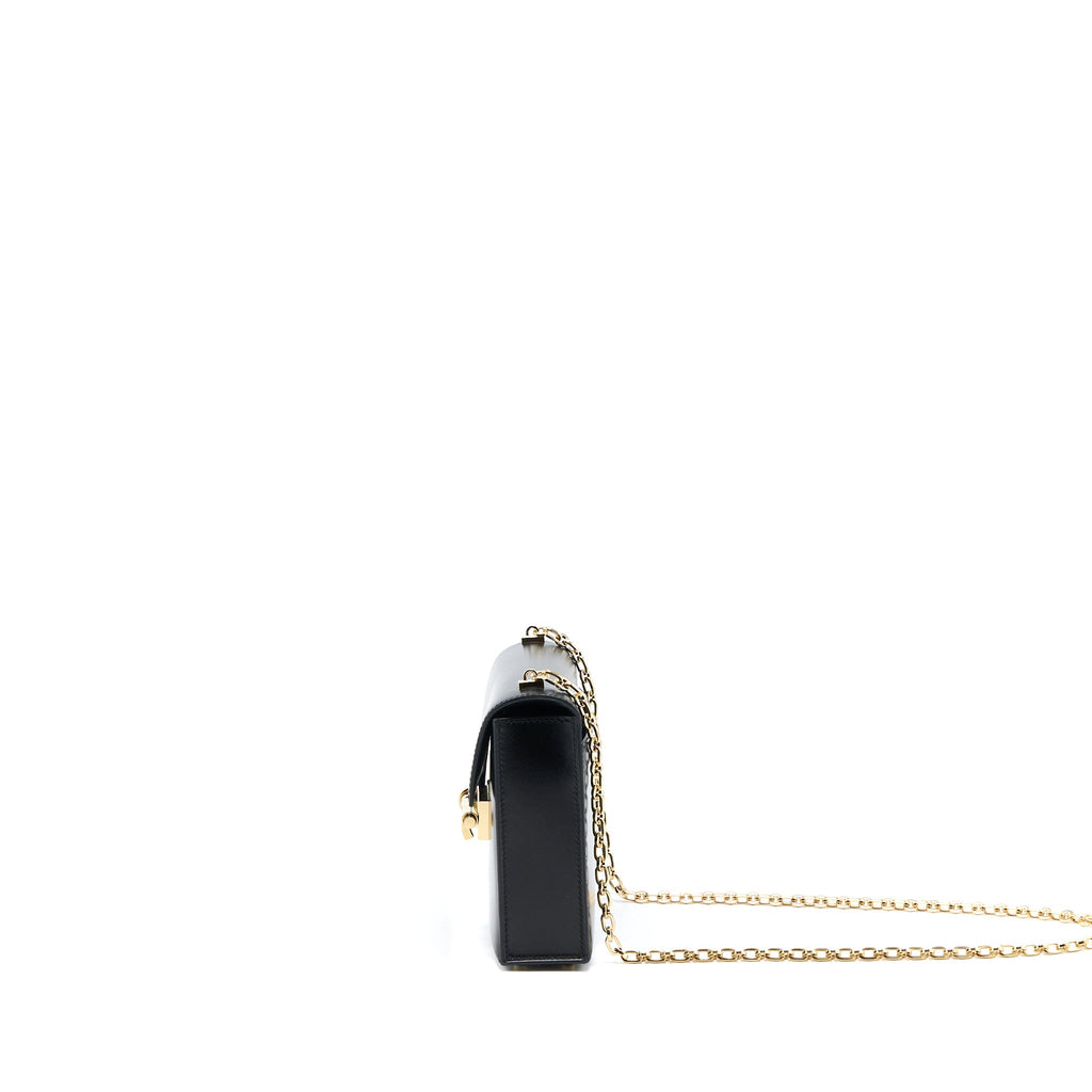 HERMES MINI VERROU BAG BOX BLACK GHW