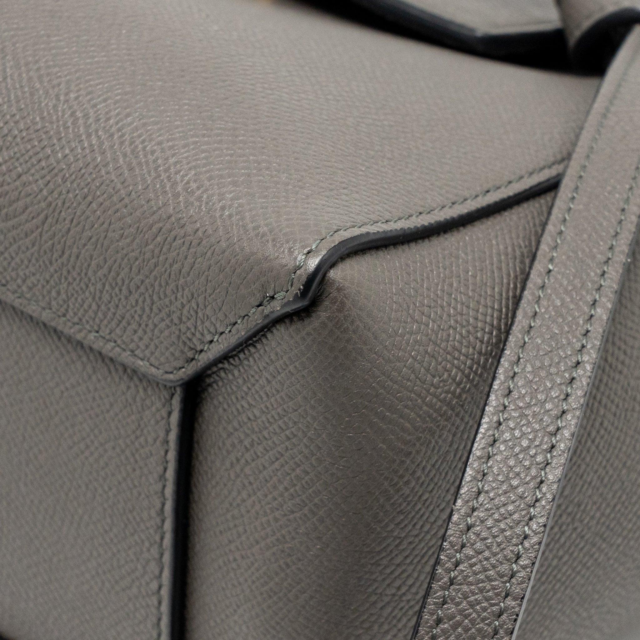 CELINE MICRO BELT BAG CALFSKIN GREY GHW