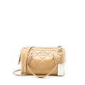 CHANEL BOWLING BAG AGED CALFSKIN BEIGE SHW