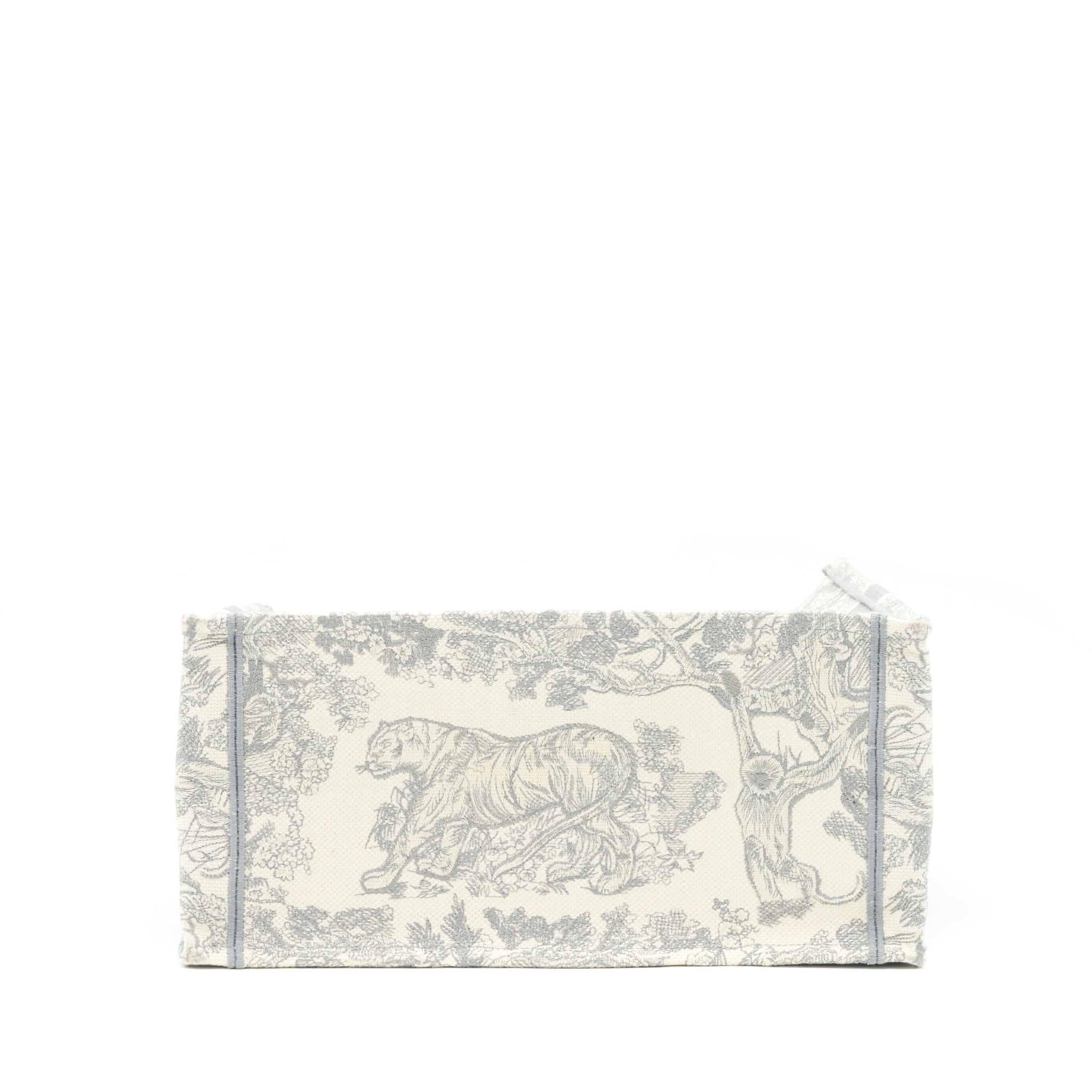 DIOR MEDIUM DIOR BOOK TOTE GREY TOILE DE JOUY EMBROIDERY
