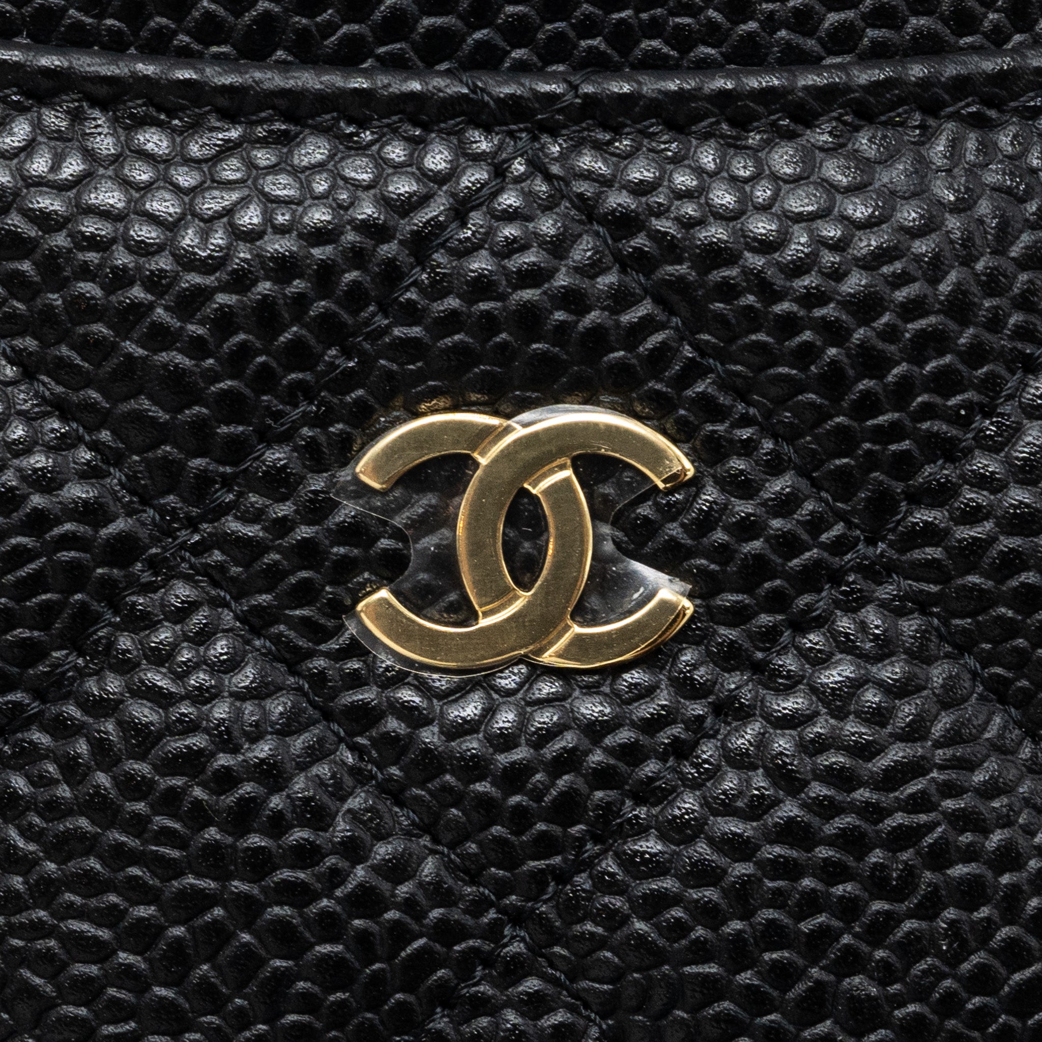 CHANEL CLASSIC CARD HOLDER CAVIAR BLACK GHW(MICROCHIP)