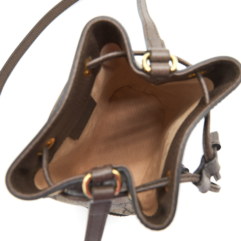 GUCCI MINI OPHIDIA GG SUPREME BUCKET BAG