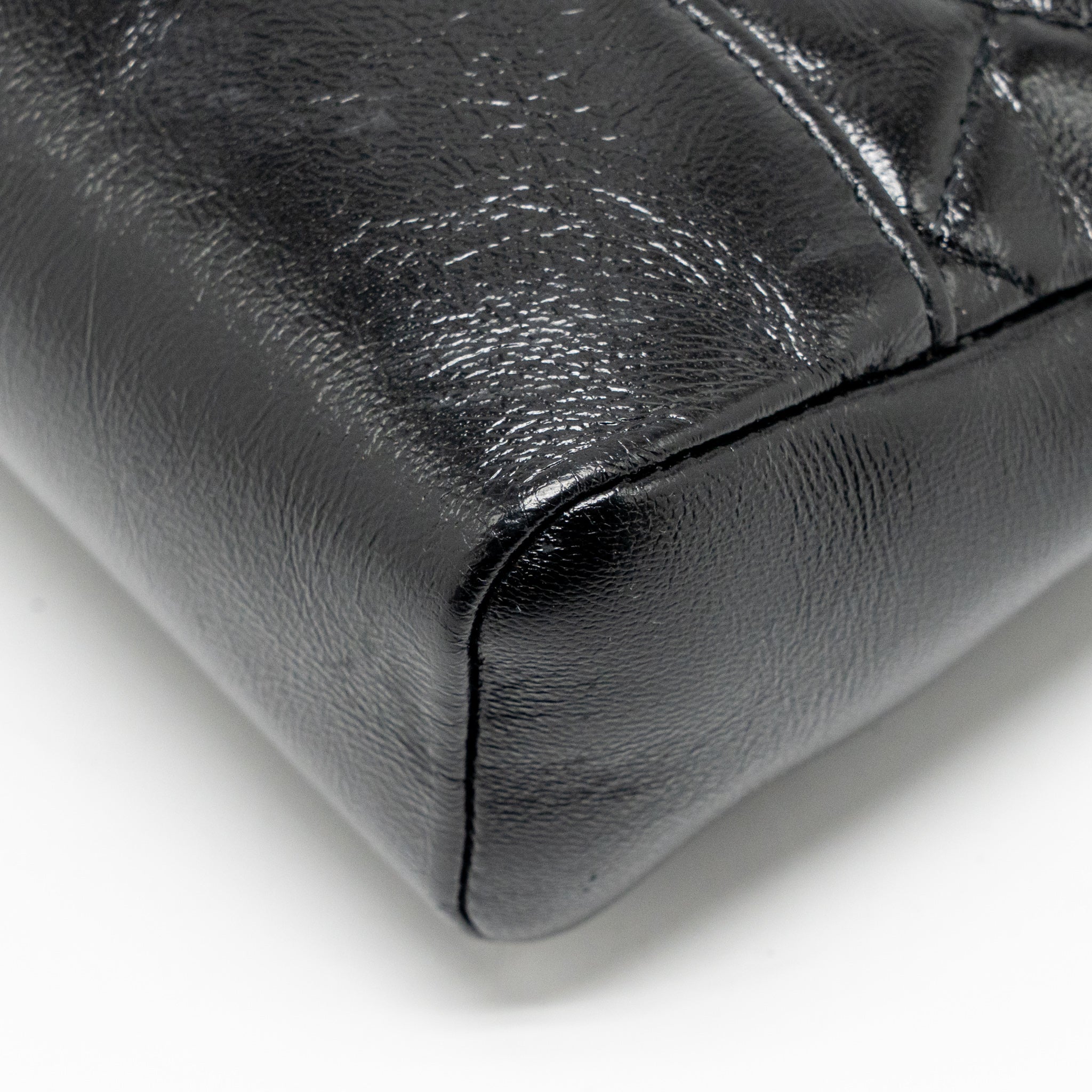 CHANEL MINI 31 BAG SHINY LAMBSKIN BLACK LGHW (MICROCHIP)